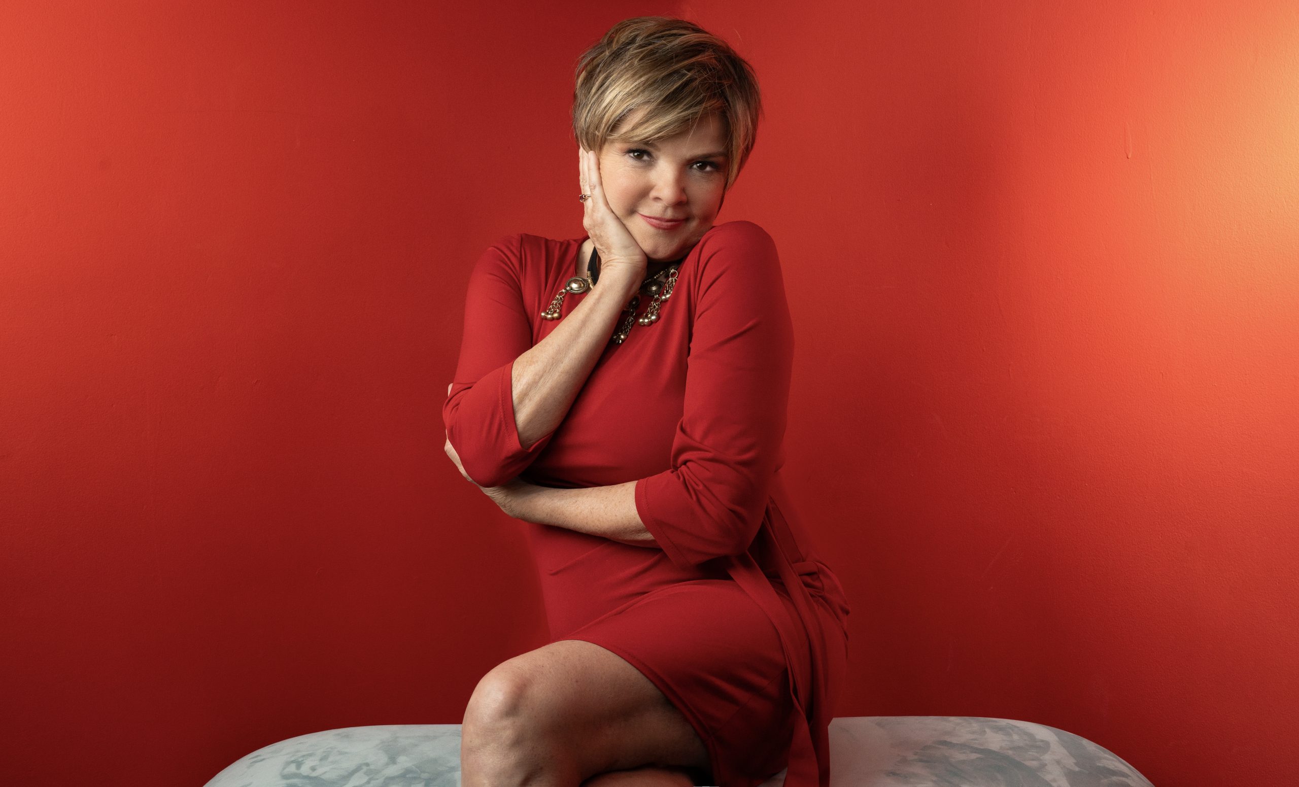 Karrin Allyson — red dress portrait